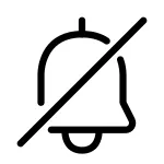 Notification Bell Off SVG Icon